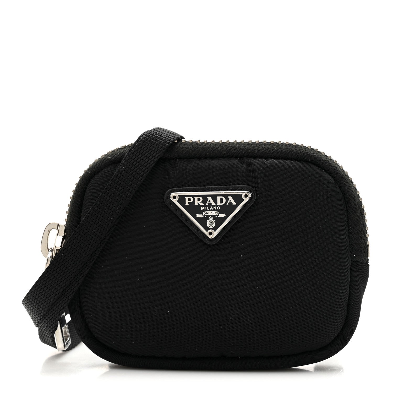 Prada Trick Tessuto Nylon Cargo Pouch Black 1 of 9