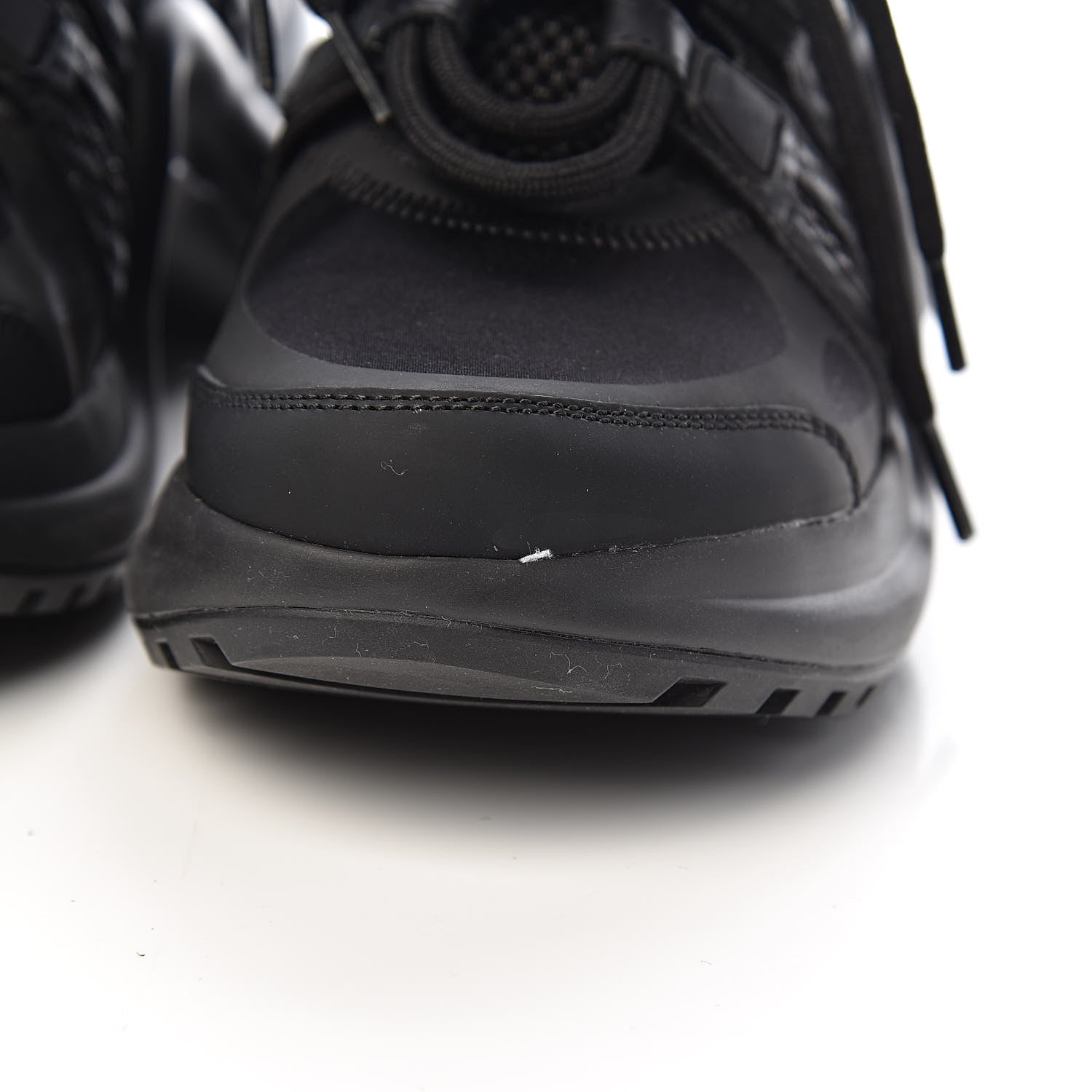 Louis Vuitton Calfskin Technical Nylon LV Archlight Sneakers 34 Black 9 of 11