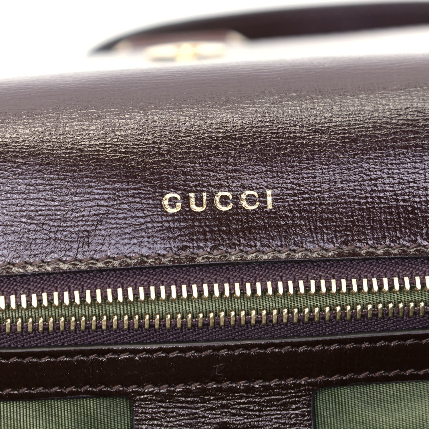 Gucci Suede Small Torchon GG Ring Shoulder Bag Reflex Brown 5 of 5