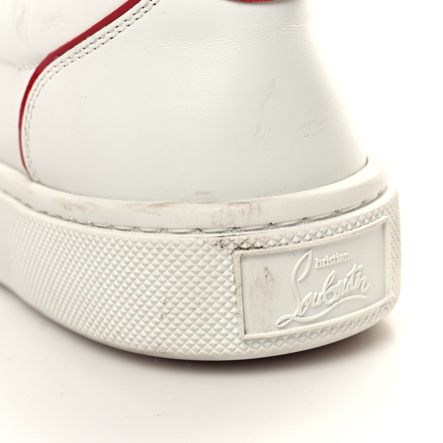Calfskin Vieira Flat Sneakers 37 White Loubi