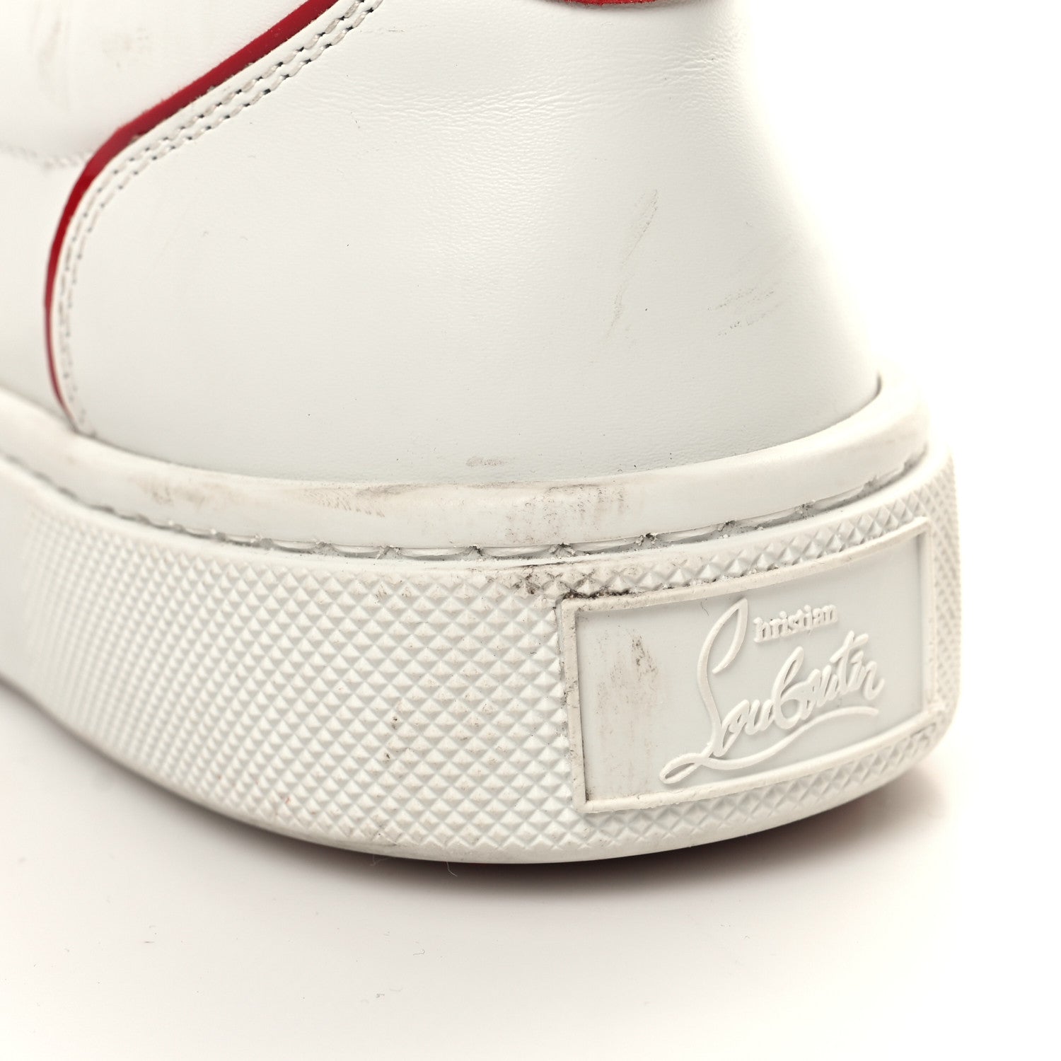 Christian Louboutin Calfskin Vieira Flat Sneakers 37 White Loubi 9 of 11
