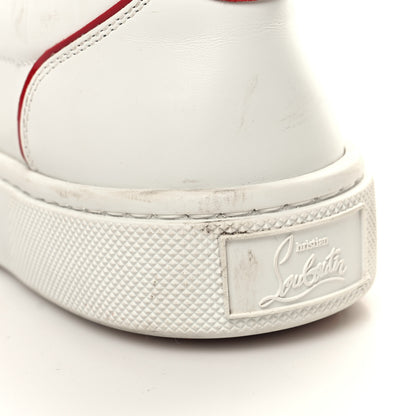 Christian Louboutin Calfskin Vieira Flat Sneakers 37 White Loubi 9 of 11