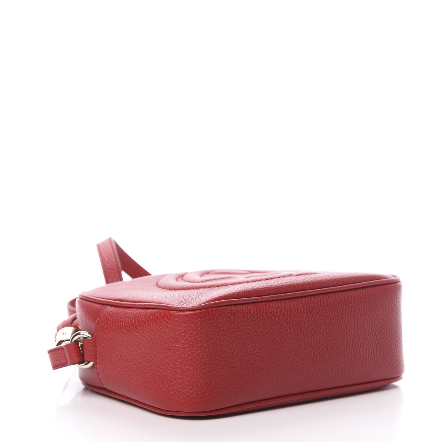 Pebbled Calfskin Small Soho Disco Bag Tabasco Red