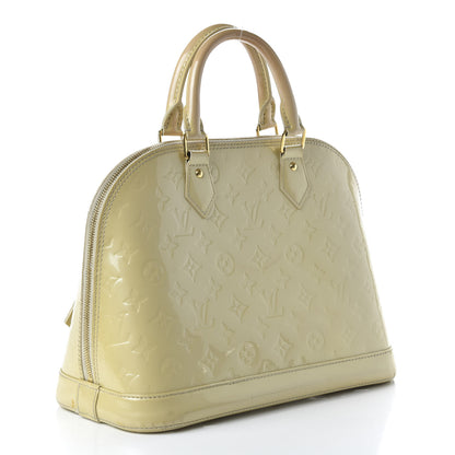 Louis Vuitton Vernis Alma PM Blanc Corail 3 of 14