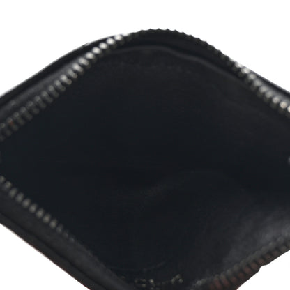 Saint Laurent Grain De Poudre Matelasse Chevron Monochrome Fragments Zippered Card Case Black 5 of 7
