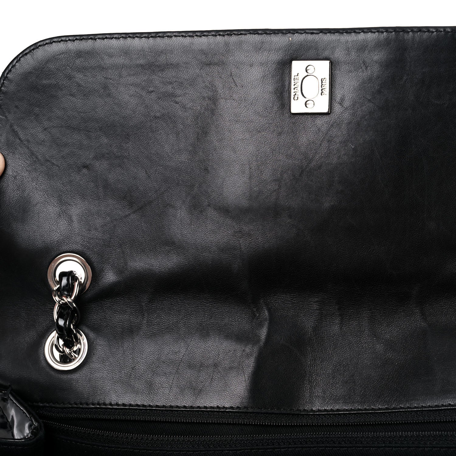Chanel Vinyl Quilted In the Business Flap Bag Black 12 of 16