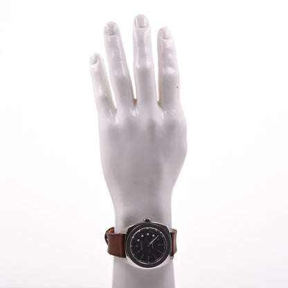 Gucci Stainless Steel Calfskin 44mm GG2570 Toscano Quartz Watch Black 2 of 9