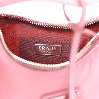 Prada Re-Nylon Saffiano Mini Re-Edition 2005 Bag Rosa 6 of 9