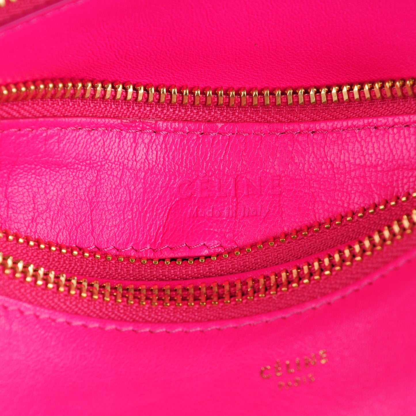 Lambskin Large Trio Crossbody Bag Fuchsia