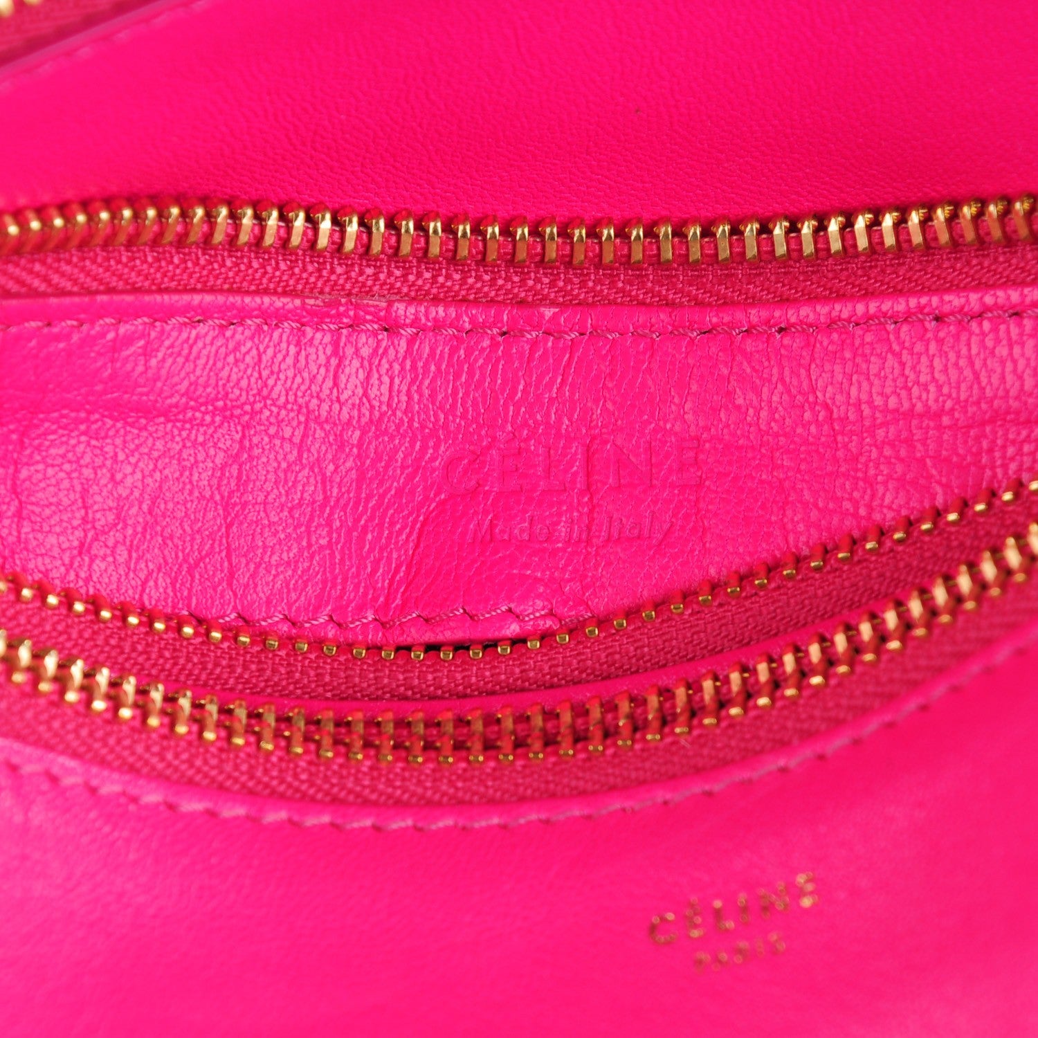 Celine Lambskin Large Trio Crossbody Bag Fuchsia 7 of 8