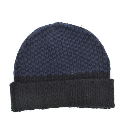 Chanel Cashmere CC Shooting Star Beanie Hat Navy Black 3 of 5