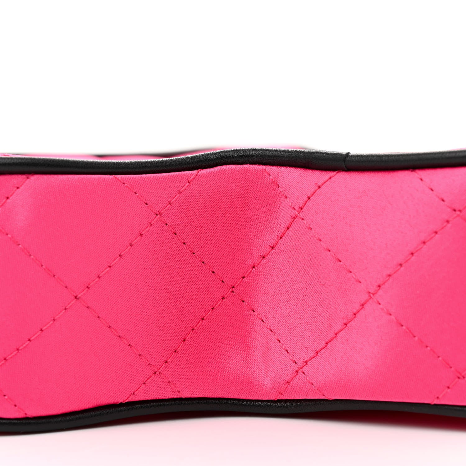 Chanel Satin Quilted Walk Of Fame Star Bag Fuchsia Black 9 of 11