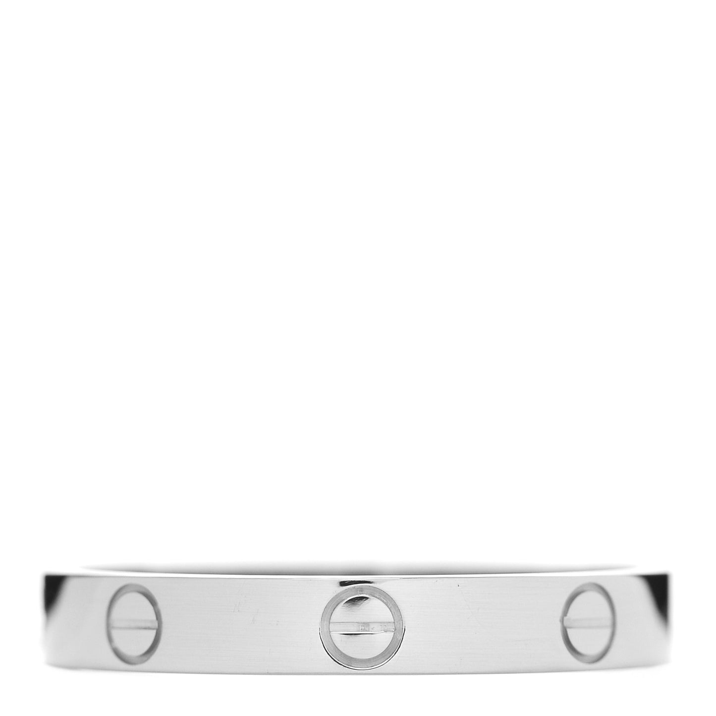 18K White Gold 3.5mm LOVE Wedding Band Ring 65 11