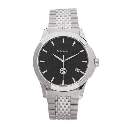 Gucci Stainless Steel 38mm G-Timeless Quartz Watch Black 1 of 7