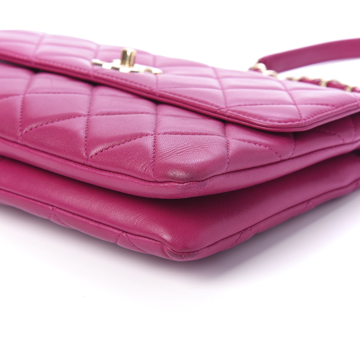 Chanel Lambskin Quilted Medium Trendy CC Flap Dark Pink 7 of 11