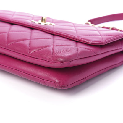Chanel Lambskin Quilted Medium Trendy CC Flap Dark Pink 7 of 11