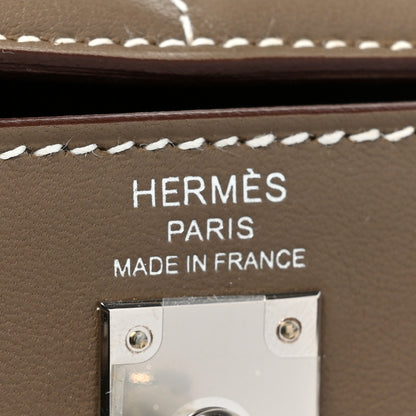 Hermes Swift Kelly Padded Sellier 25 Etoupe 6 of 7