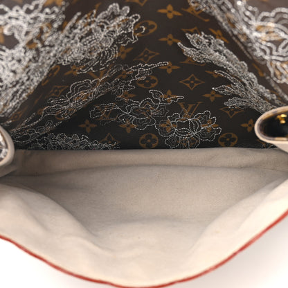 Louis Vuitton Monogram Dentelle Fersen Silver 6 of 12