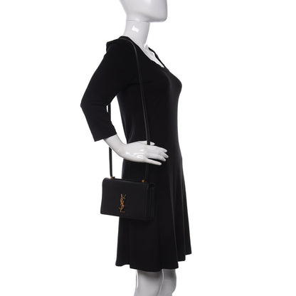 Saint Laurent Calfskin Monogram Small Dylan Shoulder Bag Black 2 of 8