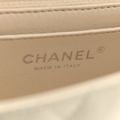 Chanel Iridescent Caviar Quilted Mini Square Flap White 6 of 10