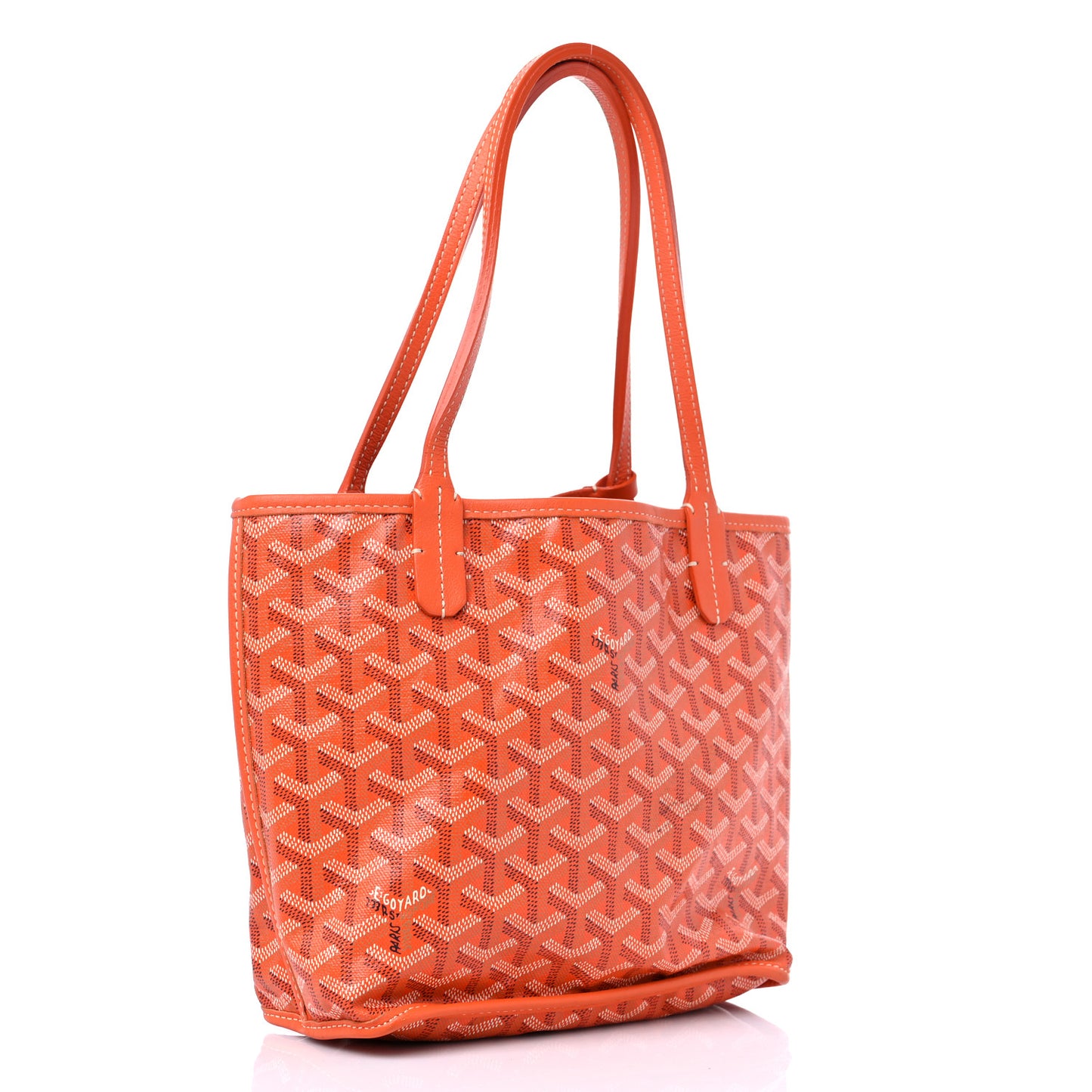 Goyardine Reversible Mini Anjou Orange