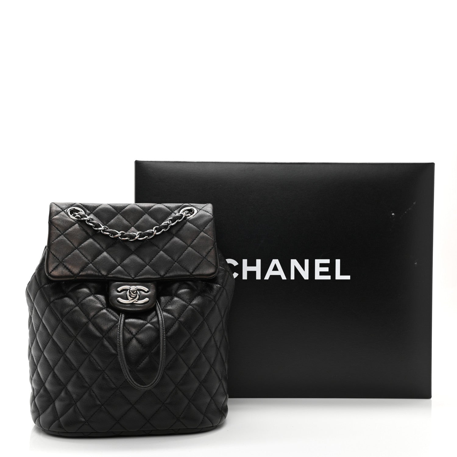 Chanel Calfskin Quilted Small Urban Spirit Backpack Black 11 of 11