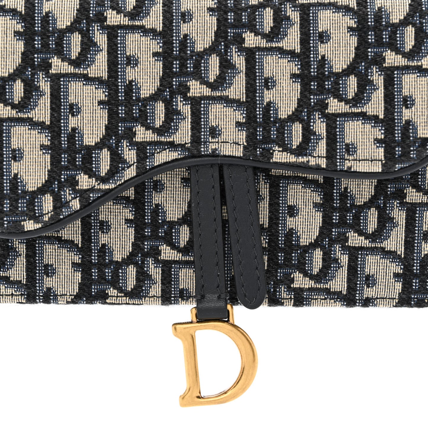 Oblique Saddle Belt Bag Blue