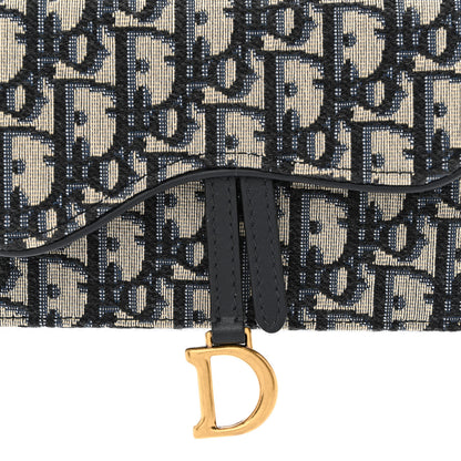 Christian Dior Oblique Saddle Belt Bag Blue 8 of 11