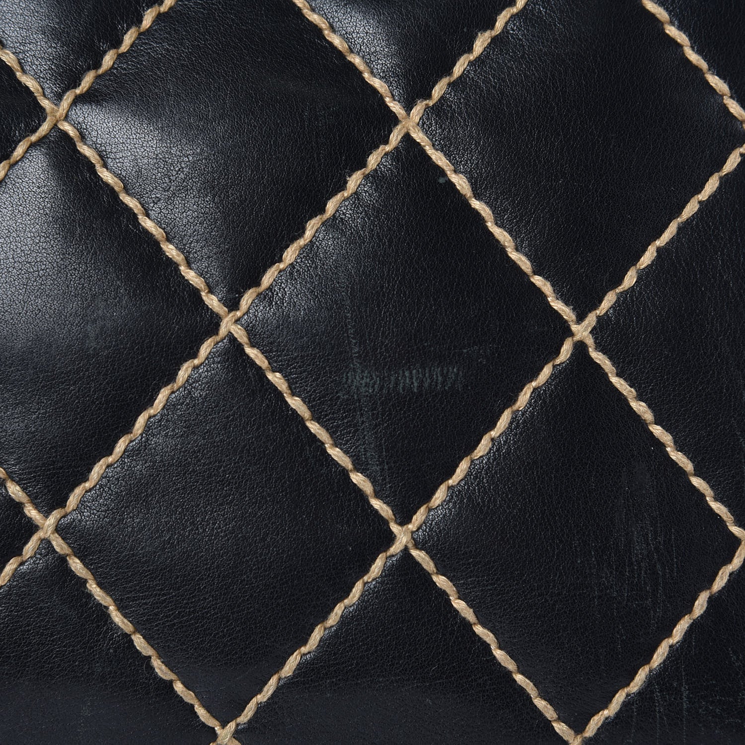 Chanel Calfskin Wild Stitch Top Handle Bag Black 15 of 17
