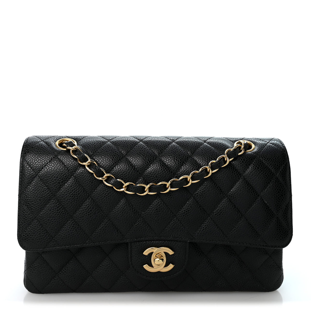 Chanel Caviar Quilted Medium Double Flap Black 1 of 10