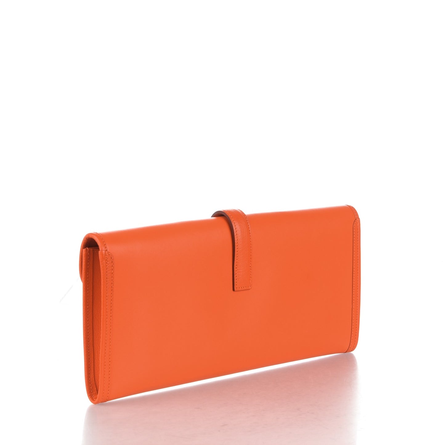 Lambskin Jige Elan 35 Clutch Orange