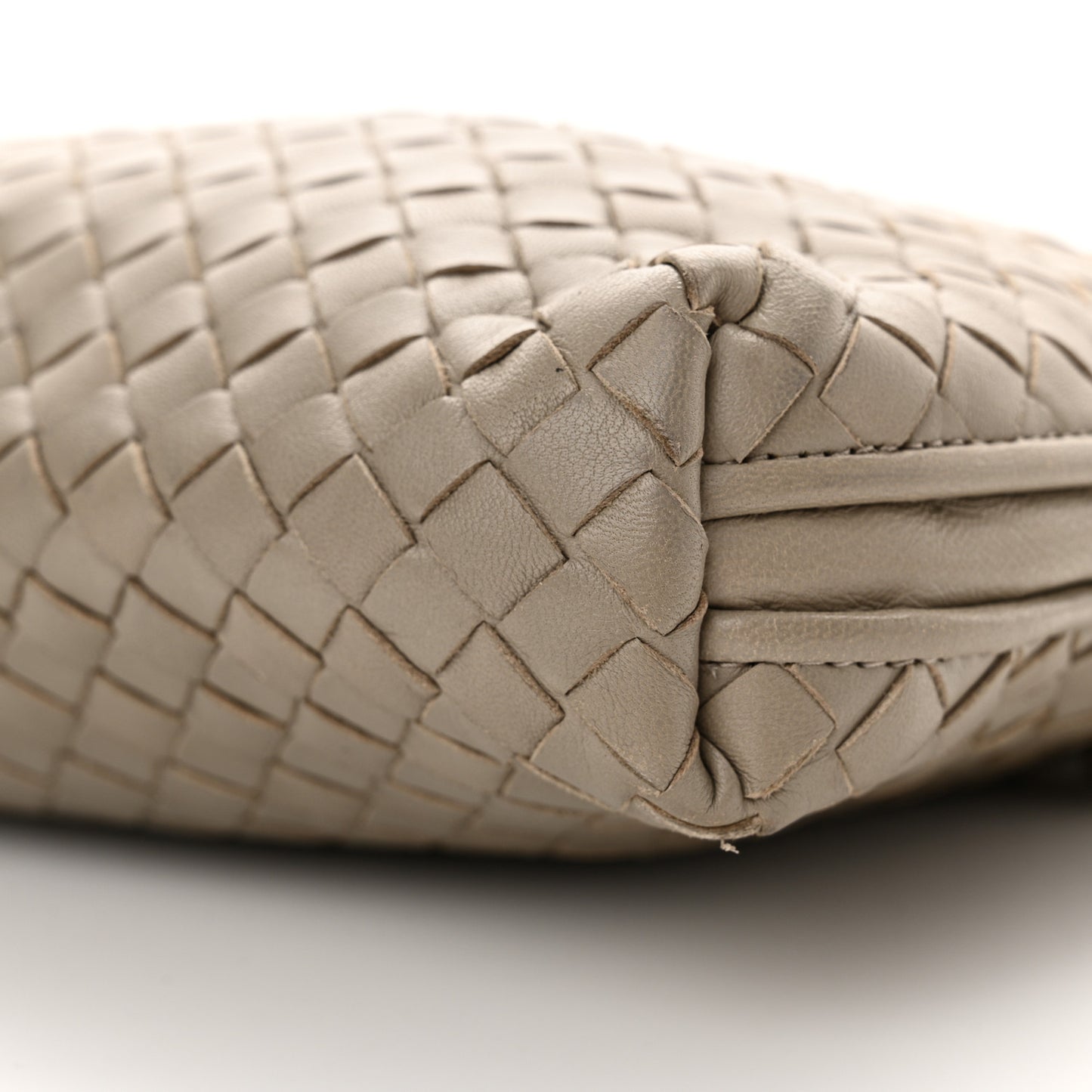 Nappa Intrecciato Nodini Crossbody Messenger Steel