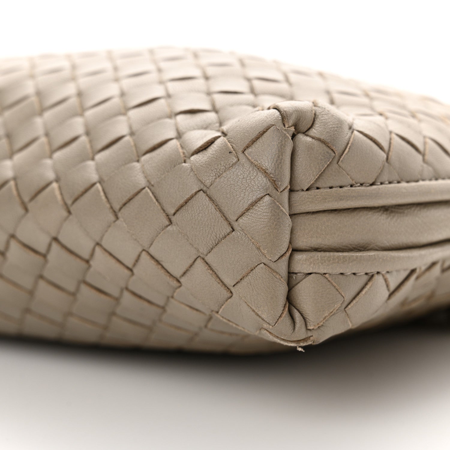Bottega Veneta Nappa Intrecciato Nodini Crossbody Messenger Steel 10 of 13
