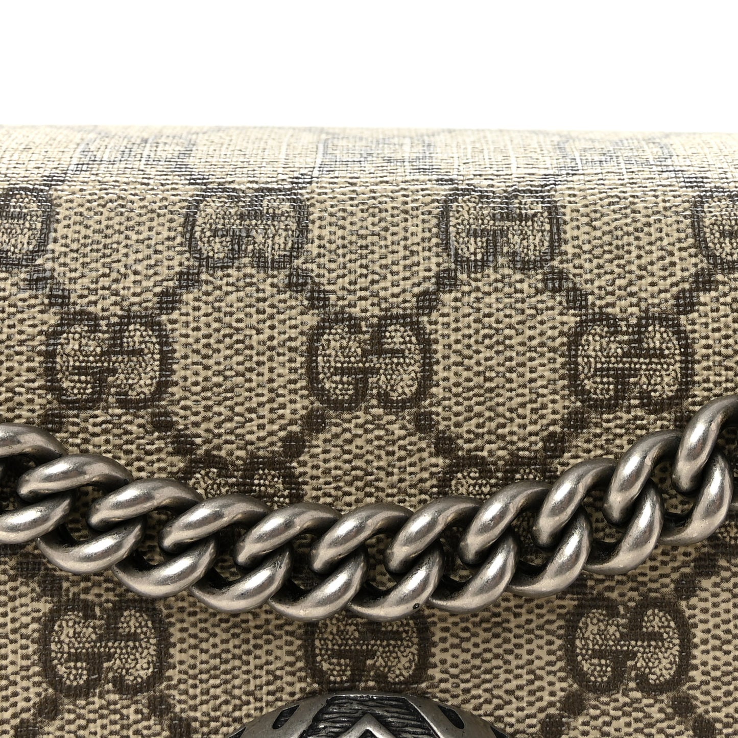GG Supreme Monogram Small Dionysus Shoulder Bag Taupe