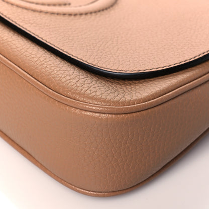 Gucci Pebbled Calfskin Medium Soho Flap Crossbody Camelia 11 of 11