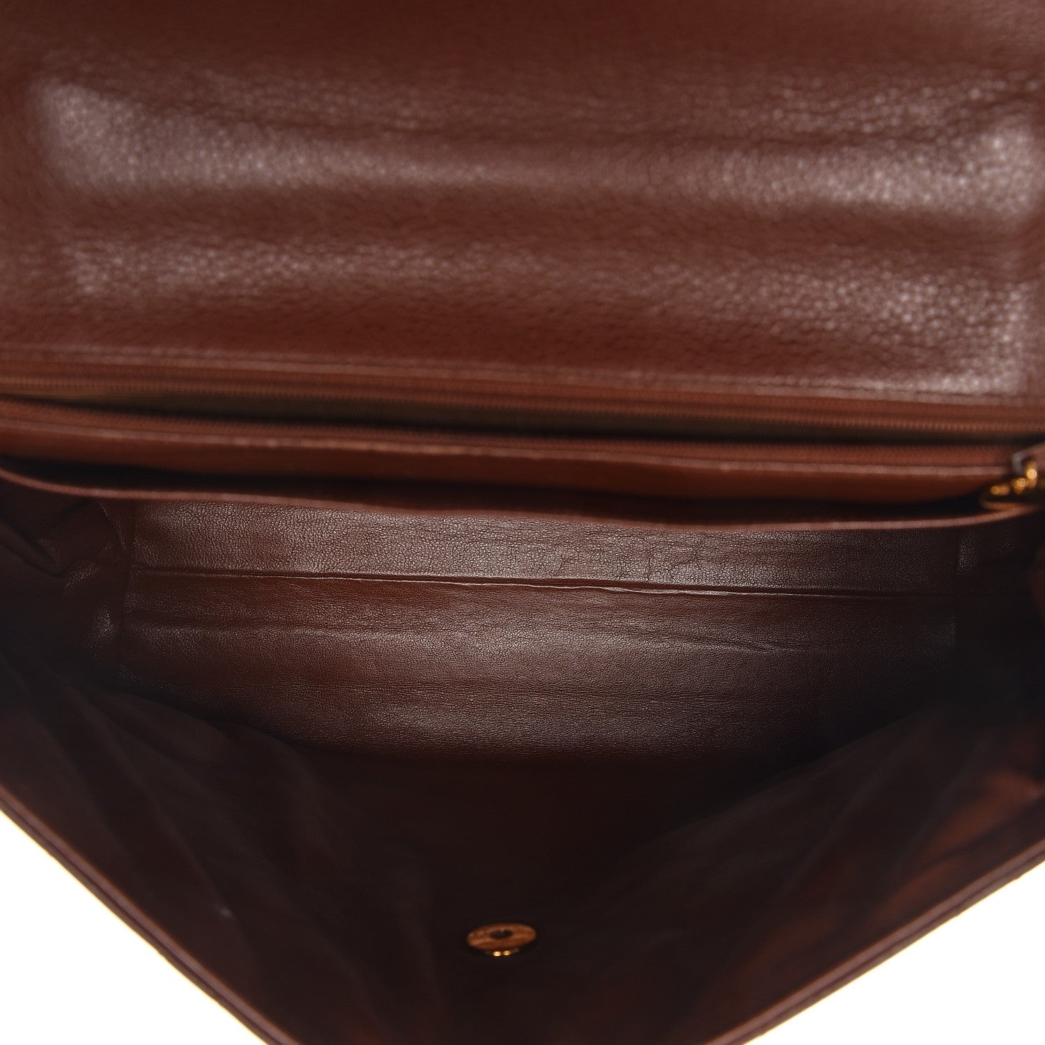 Chanel Caviar Quilted Jumbo Kelly Flap Brown 5 of 10