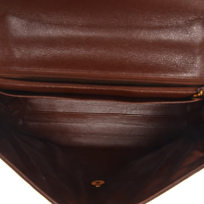 Chanel Caviar Quilted Jumbo Kelly Flap Brown 5 of 10