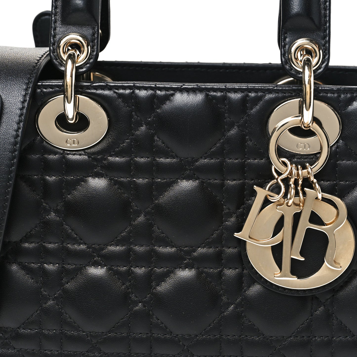 Lambskin Cannage Small My ABCDior Lady Dior Black
