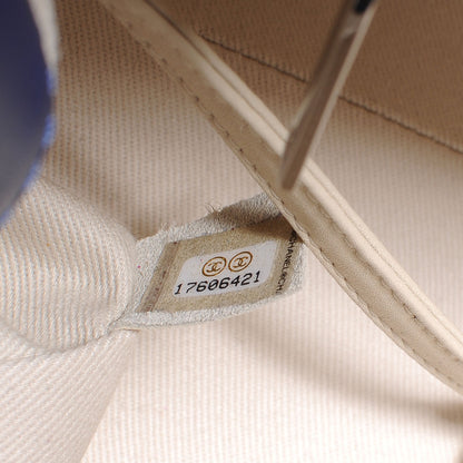 Chanel Lambskin Hamptons Large Shopping Bag Dark Blue 7 of 7