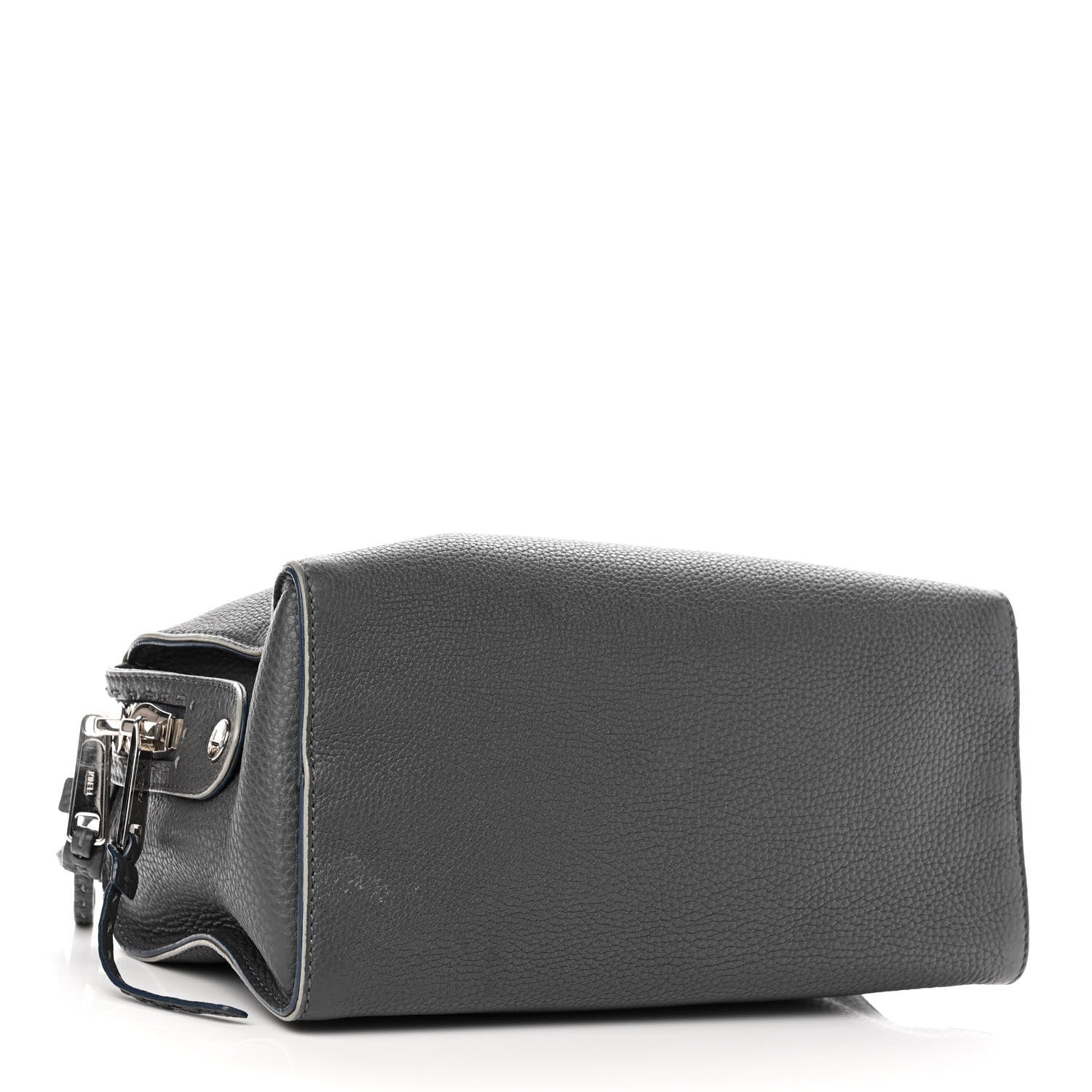 Fendi Cuoio Romano Selleria Lei Boston Tote Asfalto 4 of 11