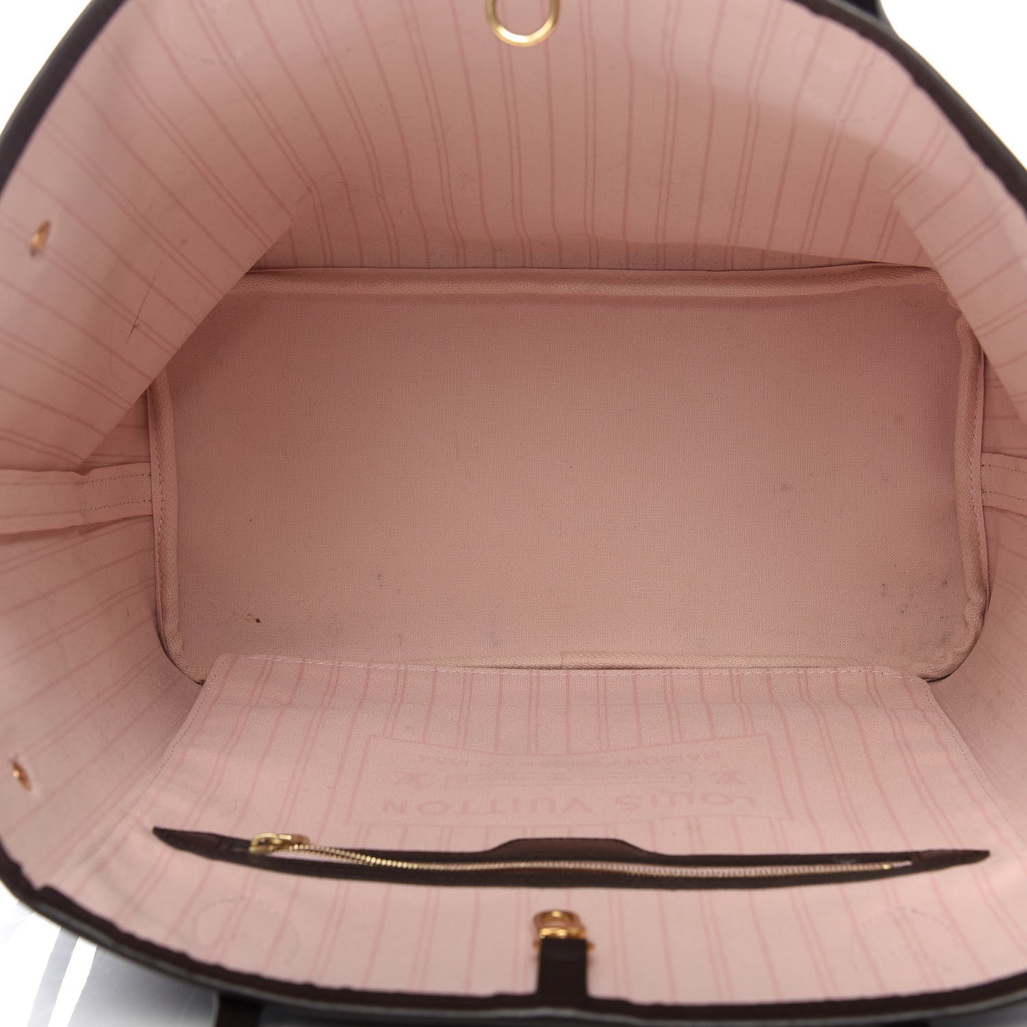 Louis Vuitton Damier Ebene Neo Neverfull MM Rose Ballerine 5 of 10