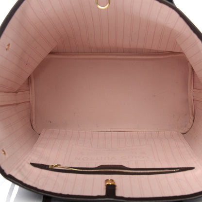 Louis Vuitton Damier Ebene Neo Neverfull MM Rose Ballerine 5 of 10