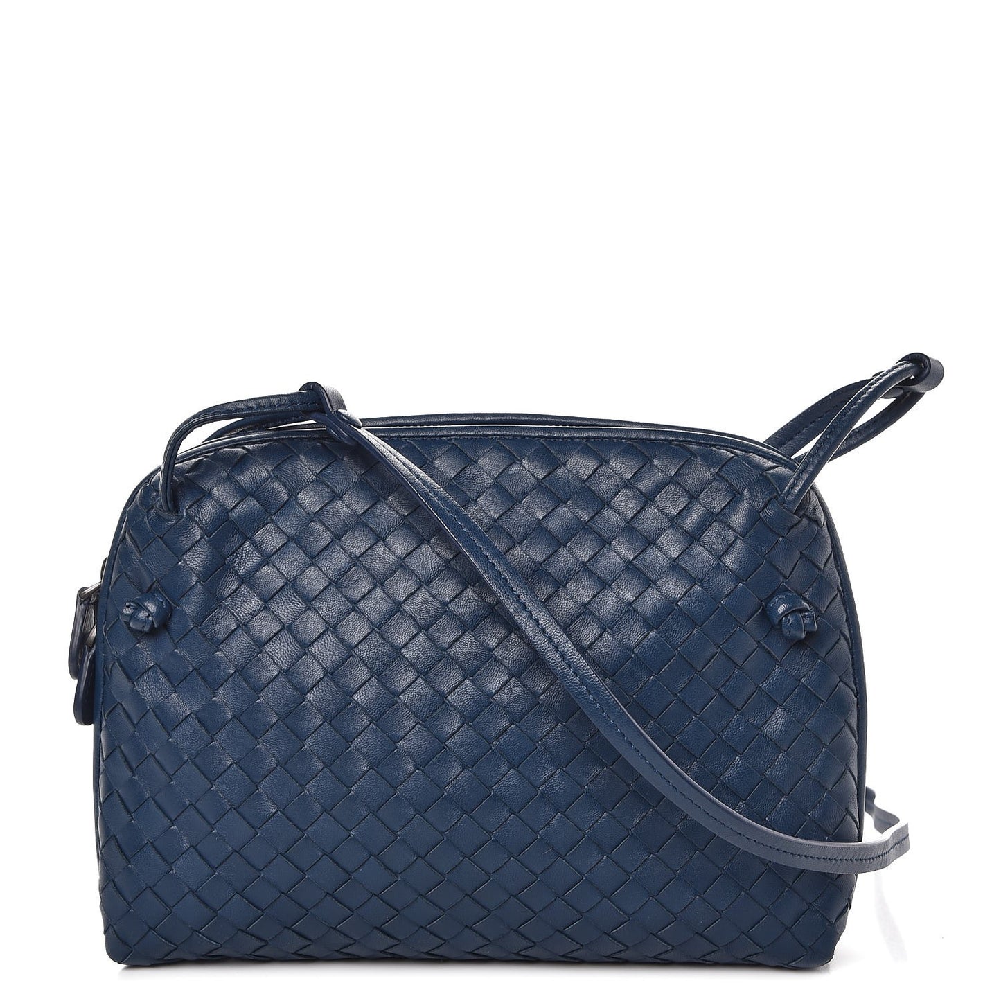 Nappa Intrecciato Pillow Crossbody Messenger Atlantic