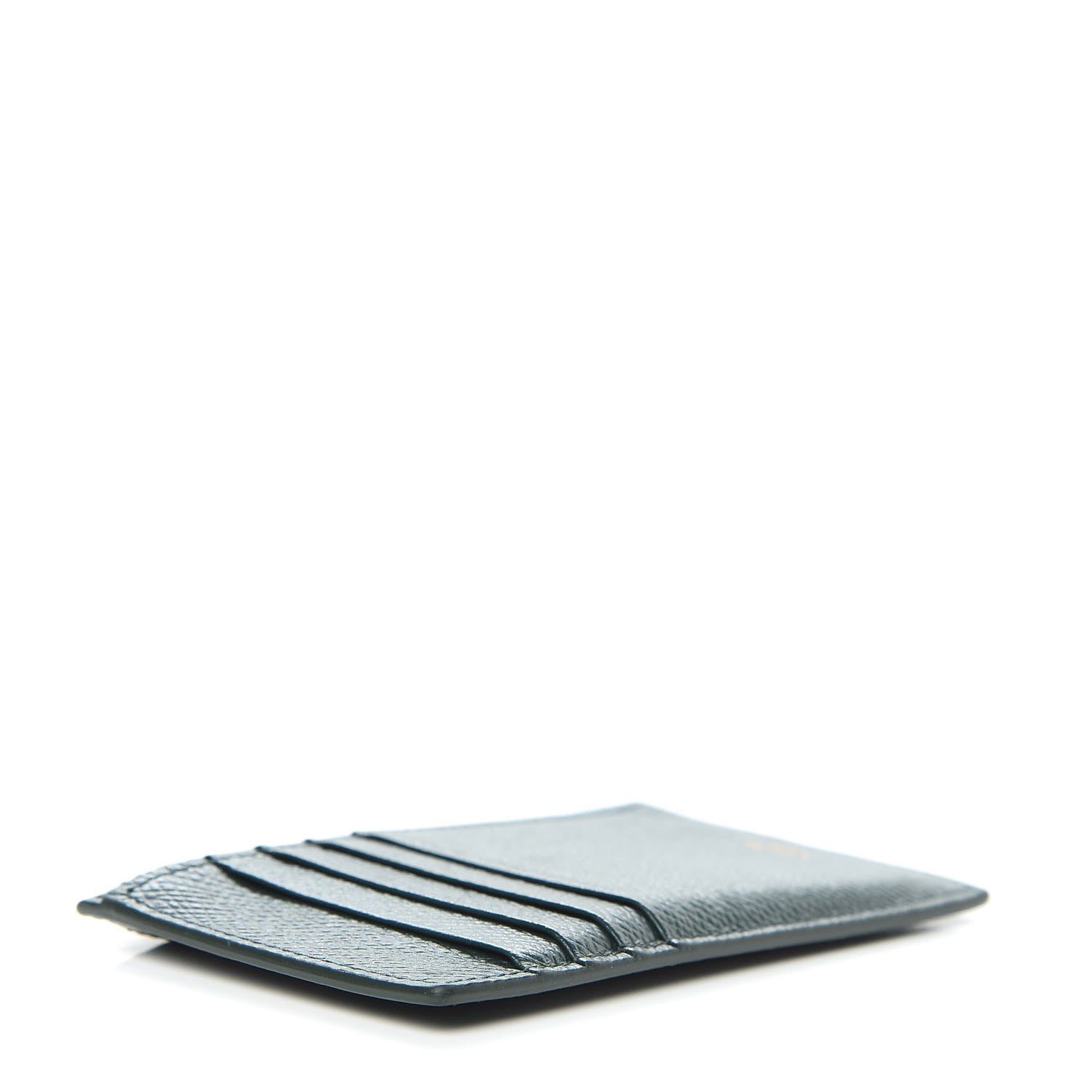 Celine Grained Calfskin Zipped Card Holder Amazone 4 of 8
