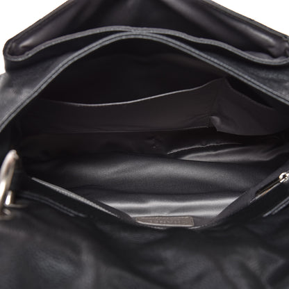 Chanel Glazed Caviar Flap Hobo Dark Grey 6 of 8