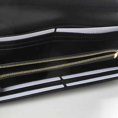 Celine Smooth Calfskin Large Flap Wallet Black 5 of 12