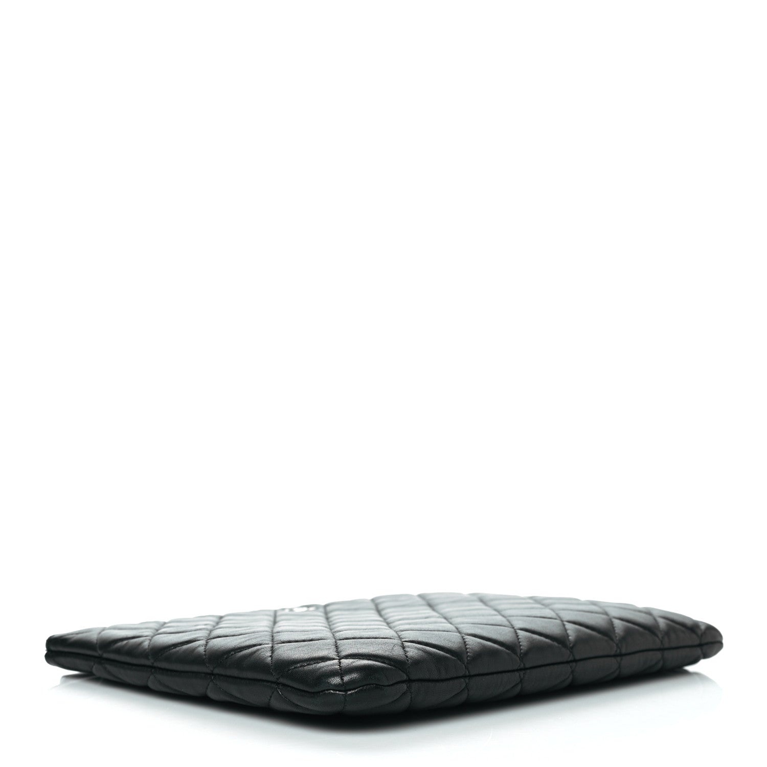 Chanel Lambskin Quilted Medium Cosmetic Case Black 4 of 11