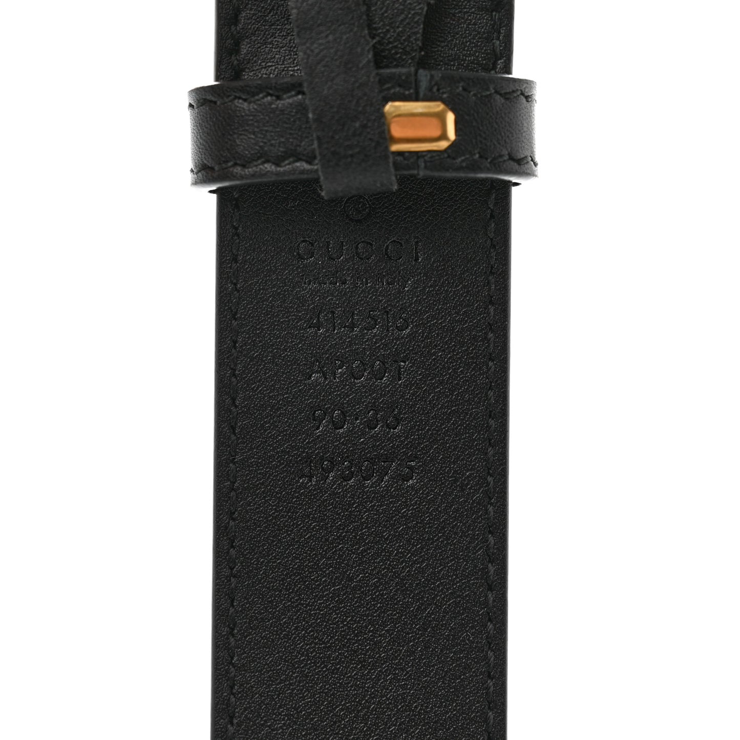 Calfskin Double G 30mm Belt 90 36 Black