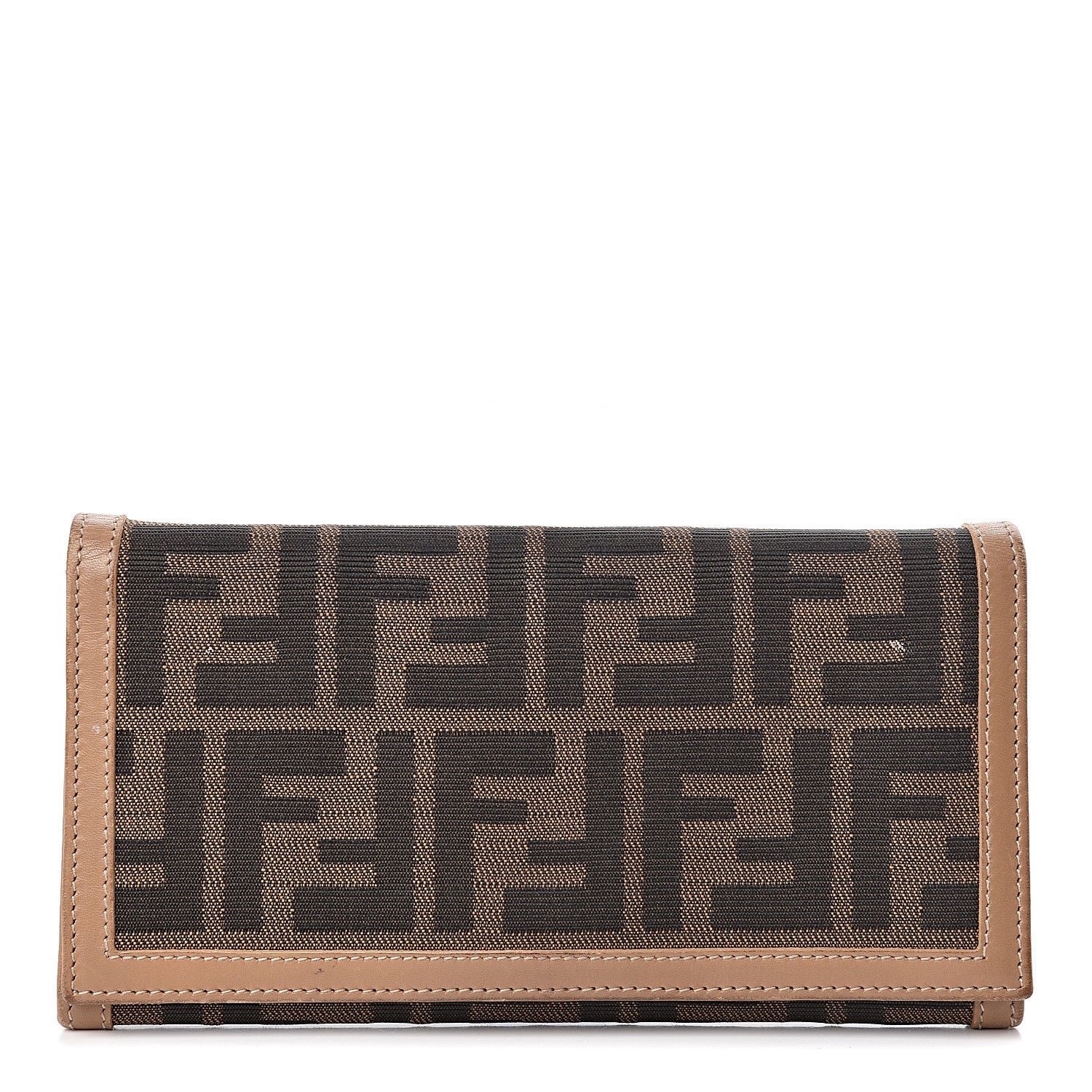 Fendi Zucca Continental Wallet Tobacco Brown 1 of 13