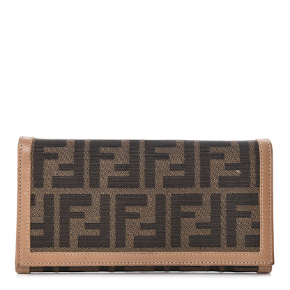 Fendi Zucca Continental Wallet Tobacco Brown 1 of 13